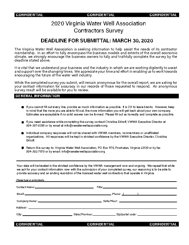 Contractor Survey