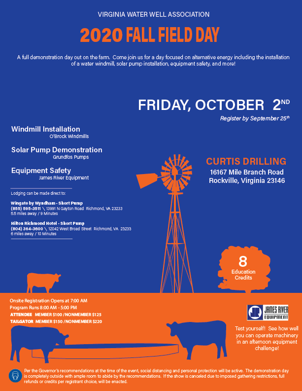 2020 Fall Field Day Registration